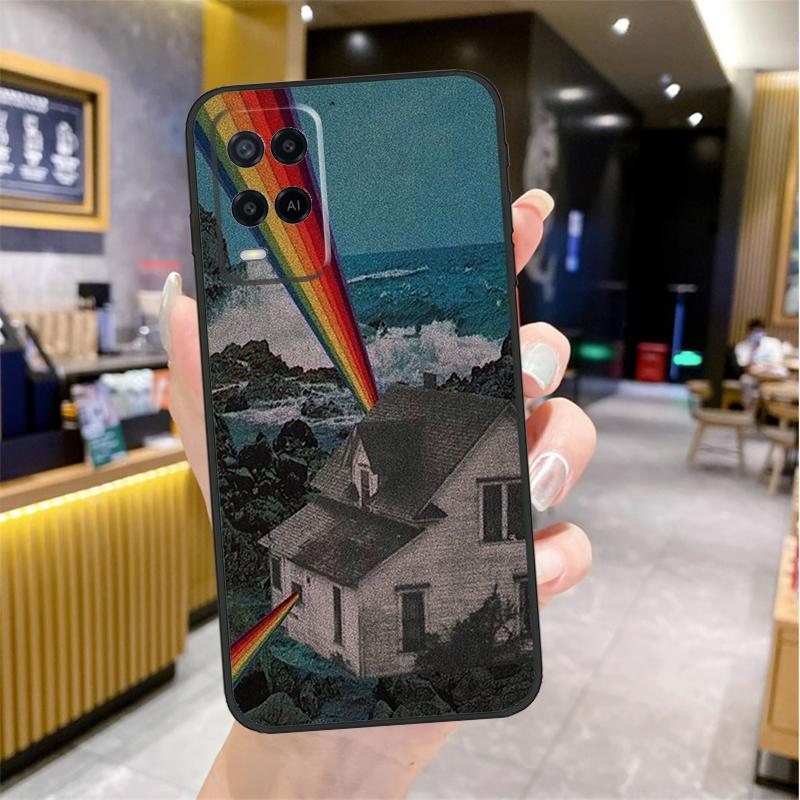 Art Aesthetic Trippy Psychedelic Case For Oppo A80 A40 A60 A18 A38 A58 A78 A98 A96 A76 A16 A94 A74 A54 A15 A17 A57 A77 A5 Pro