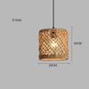 Retro Bamboo Woven Pendant Lamp Rattan Woven Room Dining Japanese Bamboo Art Lantern Tea House Lighting Fixtures