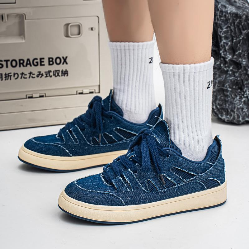 New Canvas Shoes Men's High-end Niche Shoes Student Trend Sports and Leisure Board Shoes
