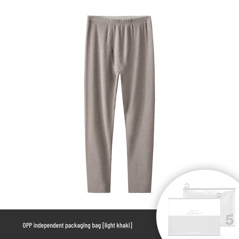 Ultra-Soft & Warm Men's Silk Wool Velvet Seamless Leggings for Autumn & Winter