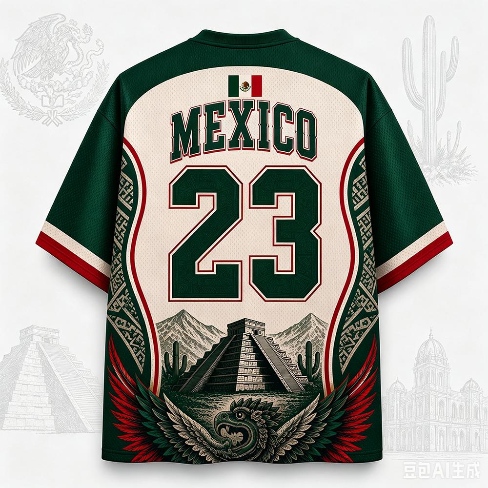 2026 New Mexico Flagge Netz-Trikot Azteken Maya Erbe Sportoberteil für Männer Frauen Kinder - Atmungsaktive Nationale Stolz Kleidung
