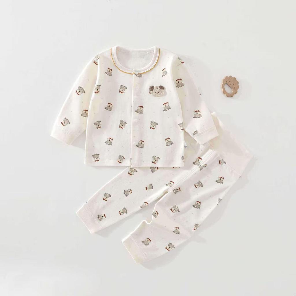 High-Waisted Baby Cotton Underwear Set - Spring & Autumn