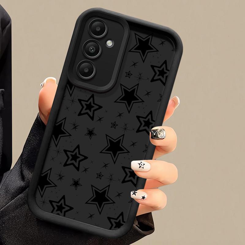 phone case for Samsung Galaxy A55 A52 A33 cases A24 A15 A12 A23 A22 5G A54 A52s A53 A14 funda Cover Pentagram Art Star Moon Cool