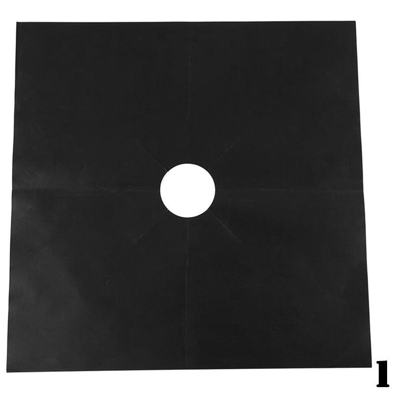 

2 шт. прилив для очистки после приготовления пищи на кухне, газовая плита, защитный коврик для горелки, коврик для чистки 2pcs чёрный