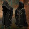 Men's Halloween Printed Loose Fit Zip-Up Hoodie Sweatshirt Cardigan