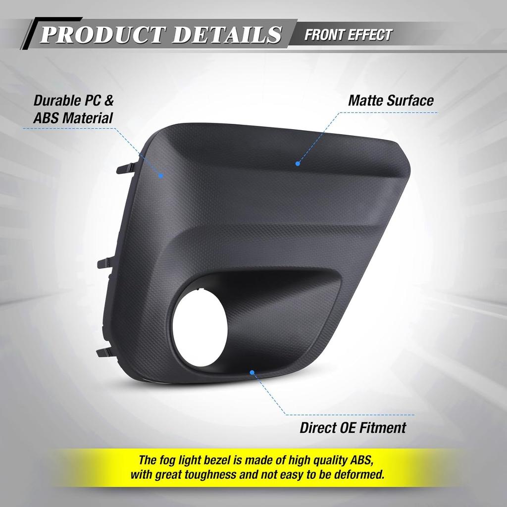 AUTOWIKI Driver Side Fog Light Covers for 2019-2021 Subaru Forester Base, Convenience, Premium Models, Driving Fog Lamp Bezel Replacement 1 PC Left