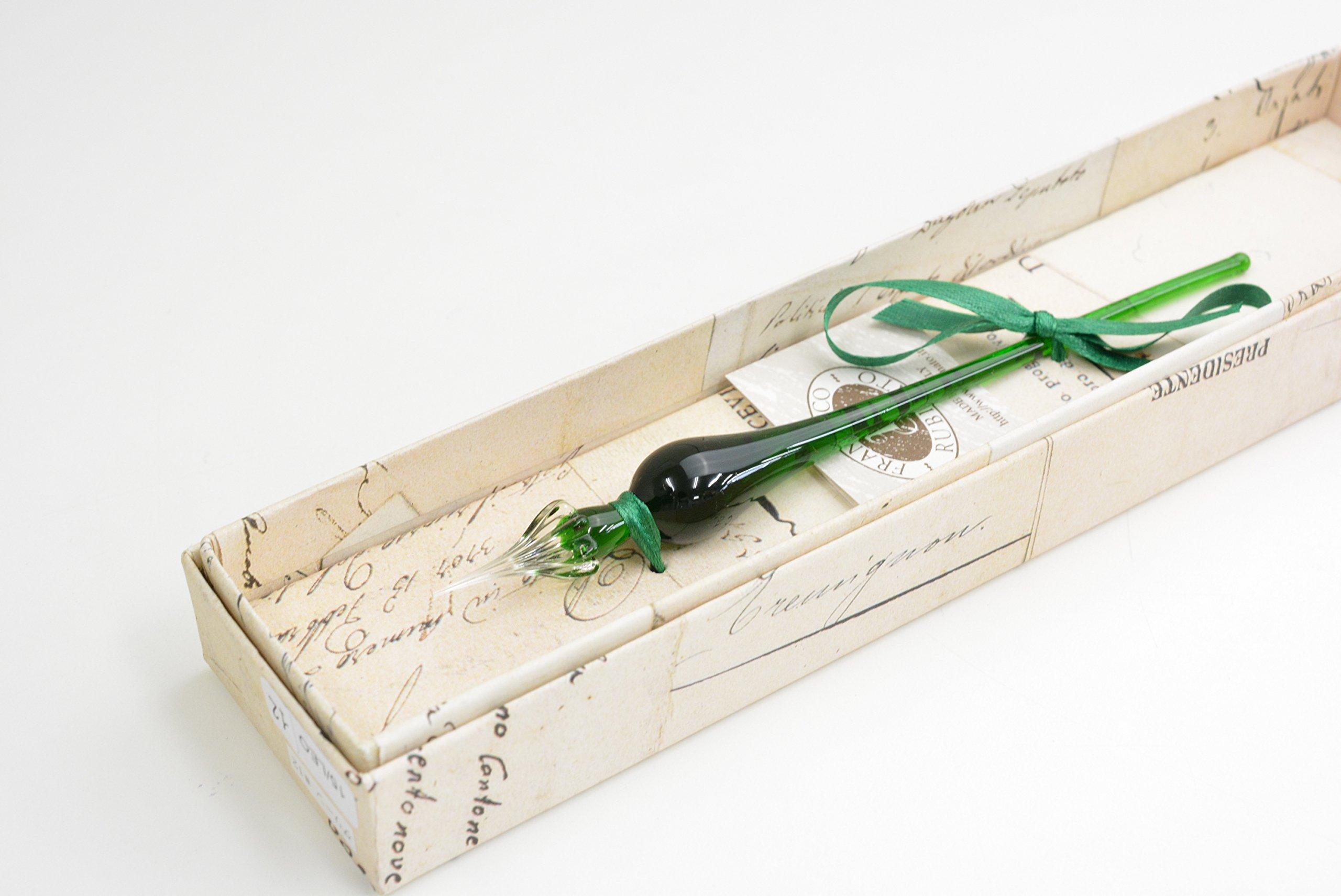 

Rubinato Glass Pen Green 15/LEO #12