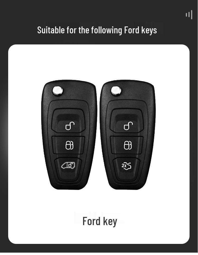 Anwendbar für Ford Focus 2015-2018 Schlüsselabdeckung Kuga Klappbares Metallschutz-Schlüsselanhängergehäuse