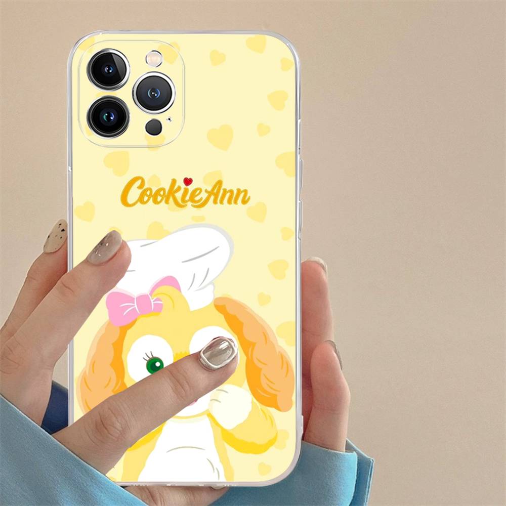 

DUFFY AND FRIENDS for iPhone 17 16 15 14 13 12 11 Pro Max Plus Transparent Soft TPU Phone Cover iPhone 17 Pro