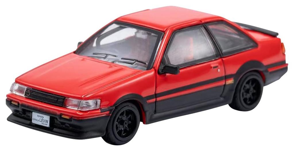 DIECASTTEAM Maßstab Toyota Corolla Levin Rechtslenker Rot Fertigprodukt 1/64