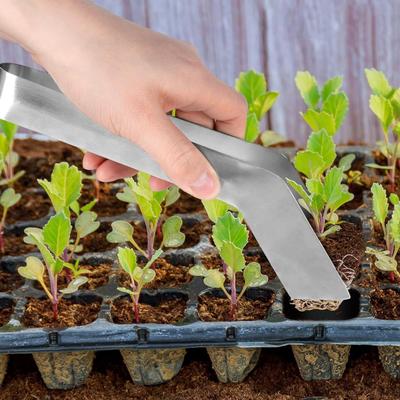 Stainless Steel Transplanting Tongs Seedlings Transplanting Tool Hand Gardening Tongs Transplanter