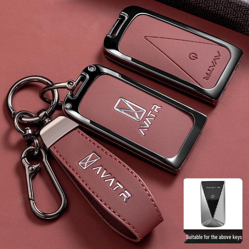 Avatr 11 Key Case Cover: High-Grade Metal Shell for Car Interior Decoration, Full Coverage, New Style