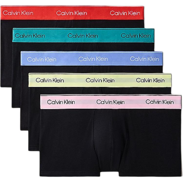 Calvin Klein Casual Comfortable Letter Logo Low Rise Boxer Briefs 5 Pack Men underwear Black LV00NB4230-VSU