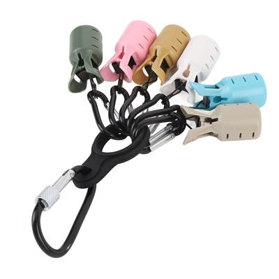 6PCS with Carabiner Squid Jig Hook Protector Easy Clip Squid Jig Bait Protector  River Fishing