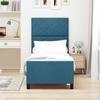 Boxspring Bed with Headboard Dark Blue 80 X 200 Cm Velvet