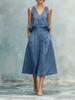New Arrivals Summer Women's Linen Blend Two-Piece Set with Ruffles