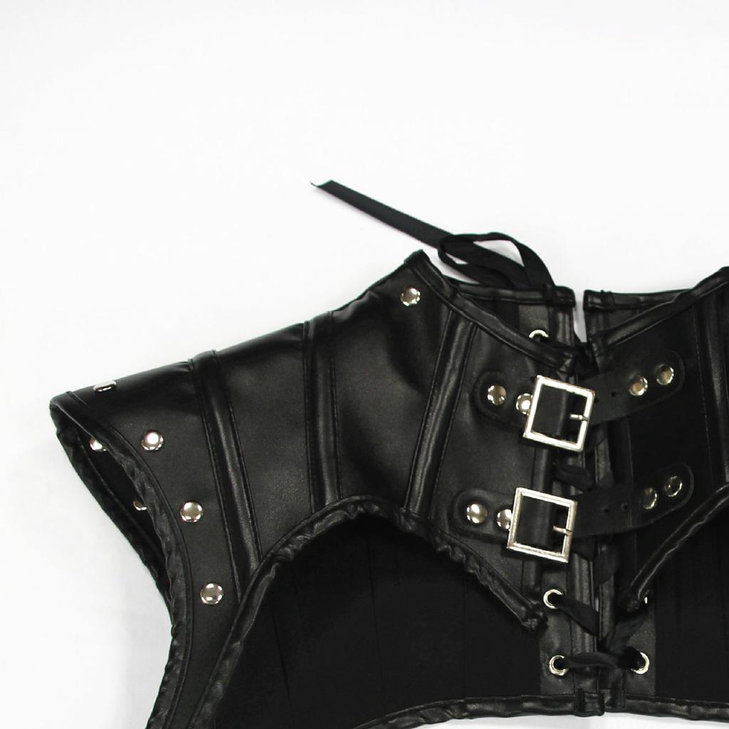 Capa de Ombro de Couro Capa Cinto Fantasia de Festa Cosplay Mulheres Armadura Xale Cachecol Couro PU Punk Gótico Armadura de Cavaleiro