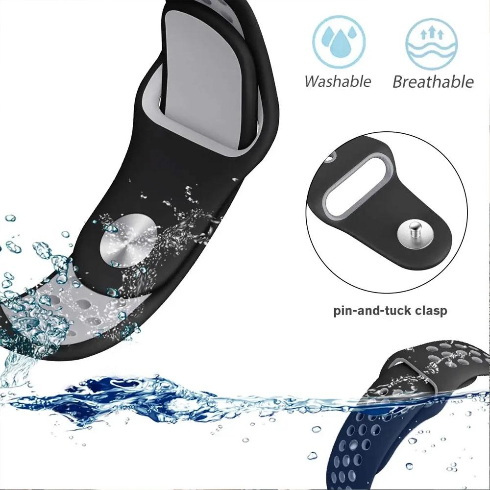 18mm 22mm 20mm Zweifarbiges Silikonarmband für Oneplus Watch 3 43mm 46mm/Lite/2R Atmungsaktives Armband für OPPO Watch S/X2 mini Band