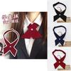 Feminine Cross Collar Bowtie Badge For School Uniforms And College Wear