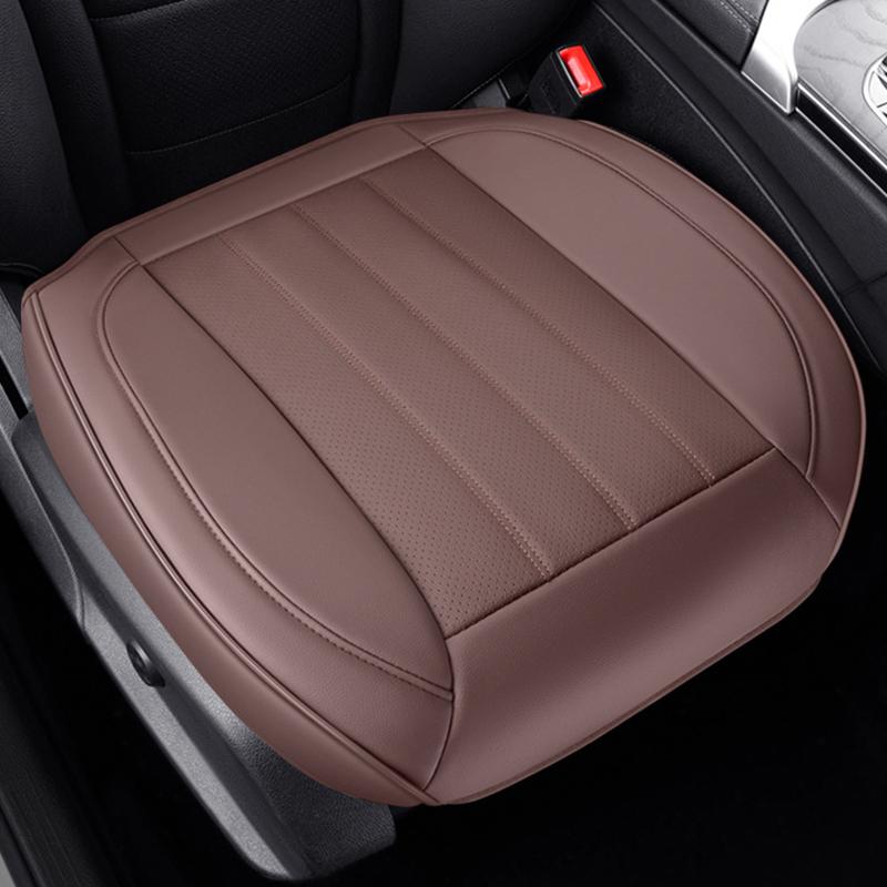 New Full-Wrapped Car Seat Cover Breathable Hole PU Car Front Seat Cushion Four Seasons Universal Anti Slip Auto Seat Protector
