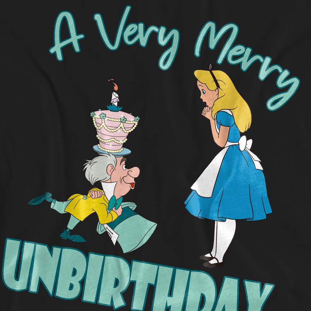 Alice In Wonderland Unisex Adult Very Merry Unbirthday To Me T-Shirt