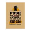Industrial Style Motivational Gym Poster for Cafe, Bar, and Restaurant Decor