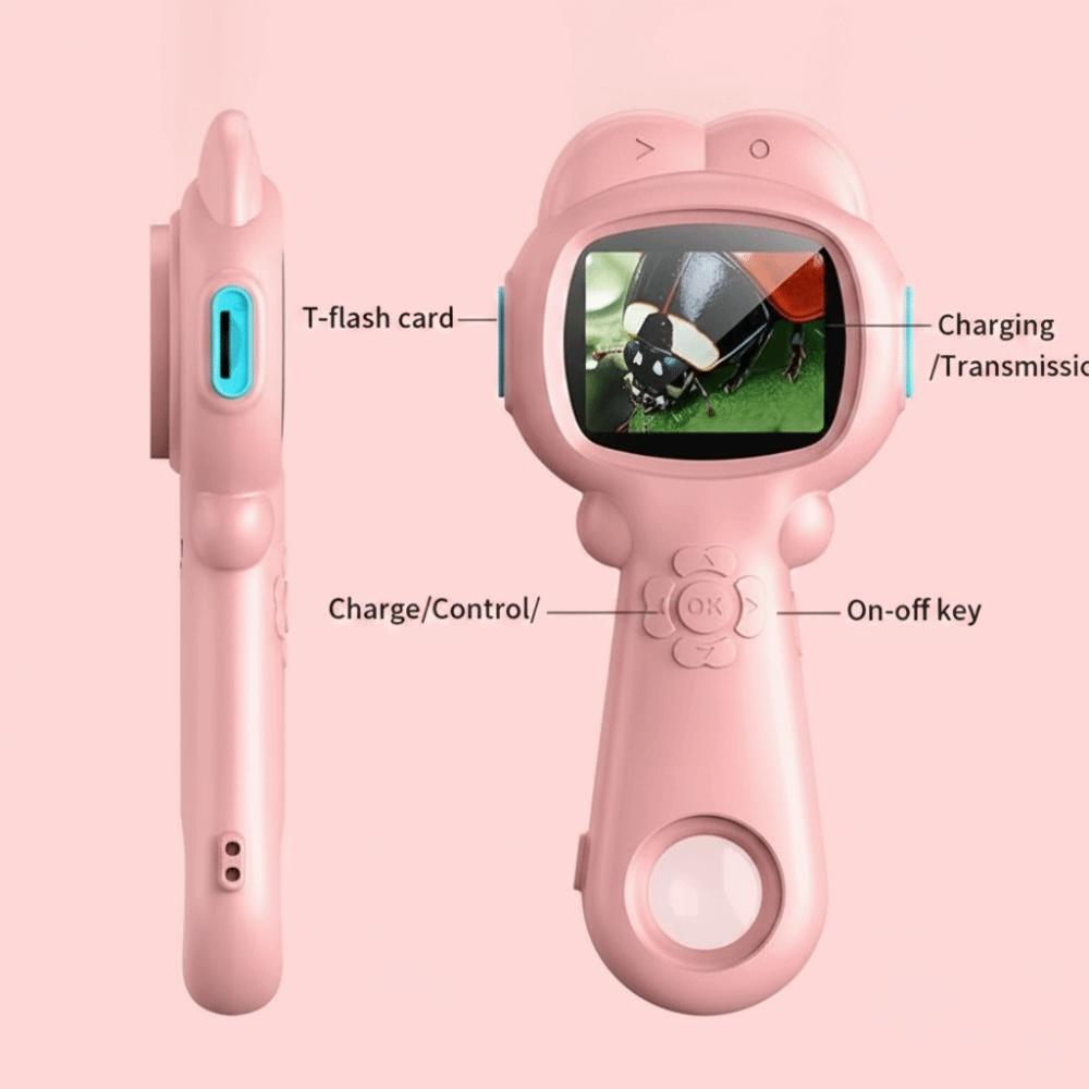 With Silicone Case Handheld Digital Microscope Mini Portable Microscope for 500mAh Coin Magnifier