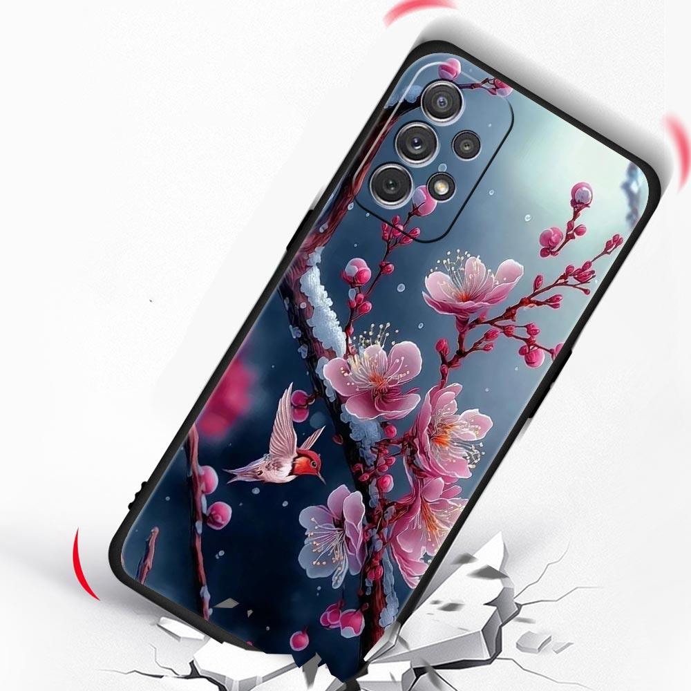 Cherry Blossoms Phone Case For Samsung Galaxy A17 A07 A55 A35 A25 A15 A05s A33 5G A31 A23 A21s A13 A11 A41 A73 A53 A51 A71 Cover