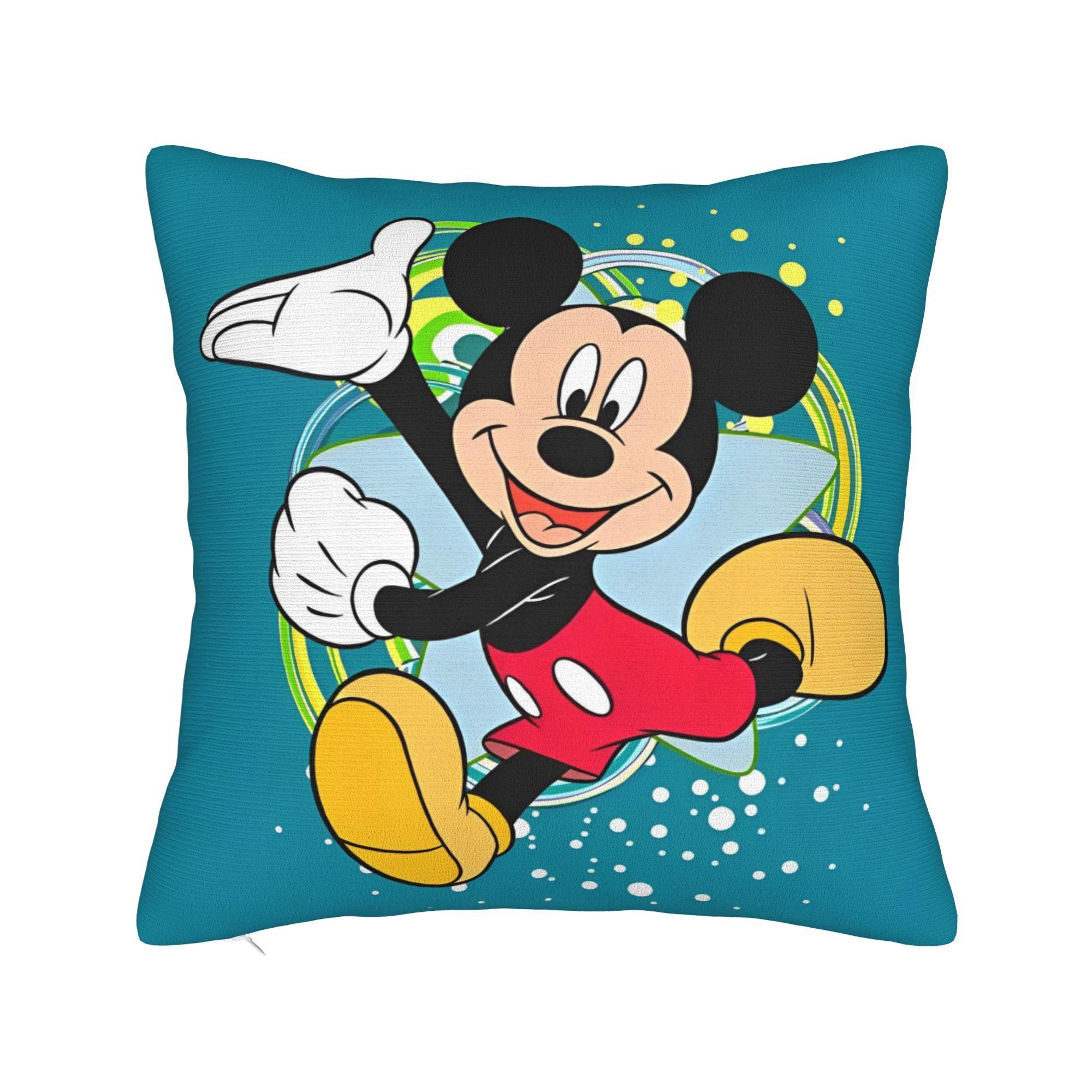 Mickey Mouse Halloween  Throw Pillow Cover Polyester Throw Pillow Not-So-Scary , Novelty Pillowcase 30cmx30cm