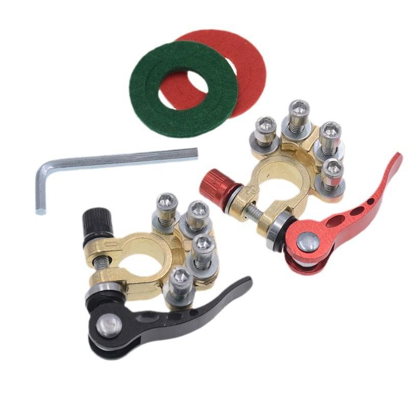 

Quick Release Disconnect 12V 24V Positive Negative Battery Cable Ends for Type Car 1 Pair Car Battery Terminal Connectors