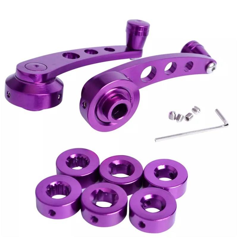 1Set Universal Car Window Handle Winder Riser Replacement Winder Crank Riser Window Handles Aluminum Alloy