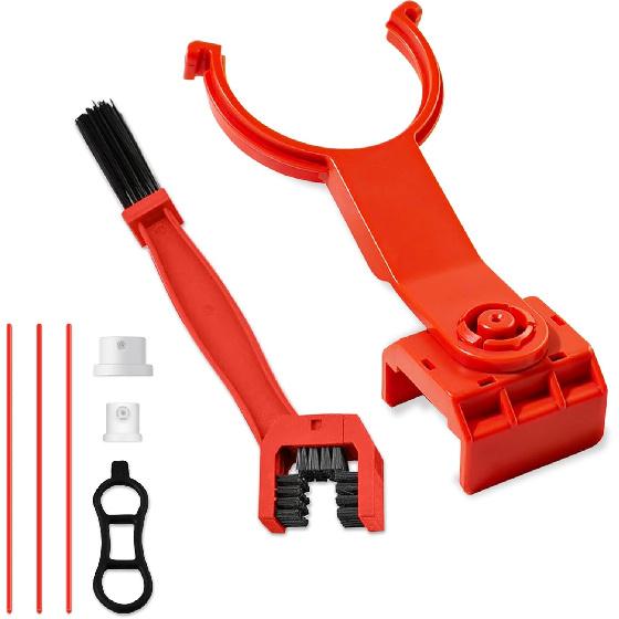 Motorcycle Chain Lube Cleaning Kit, Chain Lube Applicator Tool For Motorcycle, Bicycle, Mess-Free Chain Cleaner Lubrication Tool For 428, 520, 525,