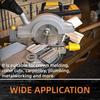 Miter Saw Protractor Inside & Outside Miter Angle Finder Angle Gauge Protractor for Carpenters, Plumbers and All Building Trades (Black)