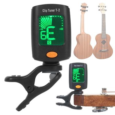 Partes de Violín Bajo de Canción Popular Afinador de Guitarra Electrónico Universal con Pinza Cromático de Precisión