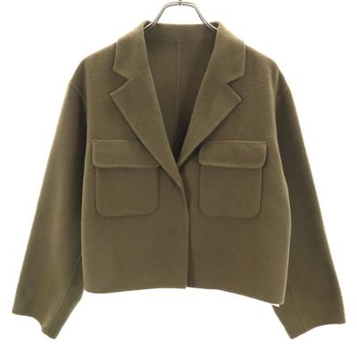 Unused Allureville Short Length Wool Jacket 2 Khaki Women Used