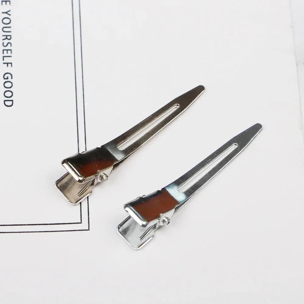 100pcs Metal Hair Clips Girl Hair Fringe Clips Convenient Simple Metal Headwear DIY Hair Clip Material