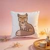 Cute Wild Tibetan Fox Art Cushion Cover Comfortable Durable Pillow Cover MultiScene for Home Office Car Sofa