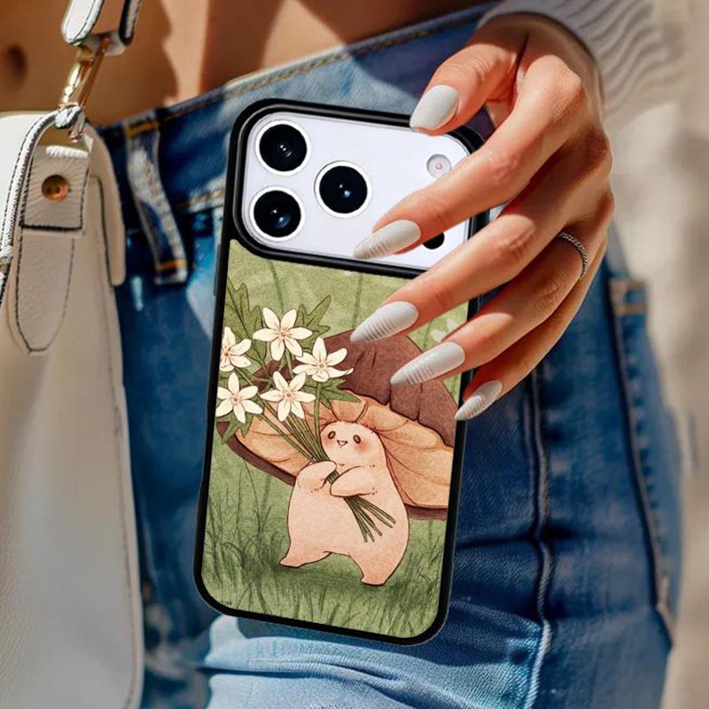 Mushroom Soft Phone Case For iPhone 17 Air 14 15 13 12 Max Cover For Apple 16e 11 Pro Max Plus Coque