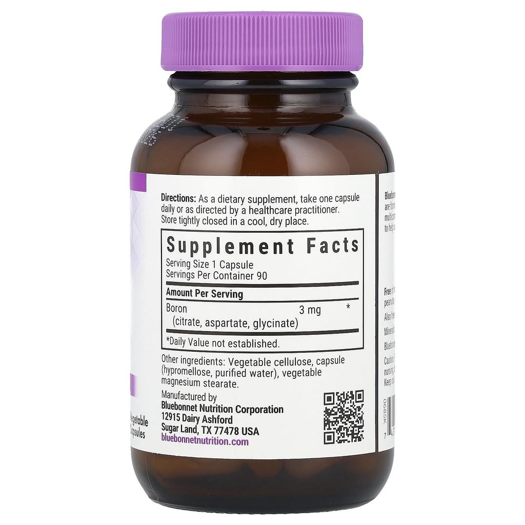 Dreifach Bor, Gemüsekapseln, 90 Tabletten (3 mg pro Kapsel)