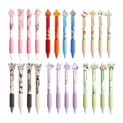 Elegant Floral Patterned Gel Pen With Ergonomic Handle Non Toxic Ink For Students Professional Daily Use Friendly Stationerys