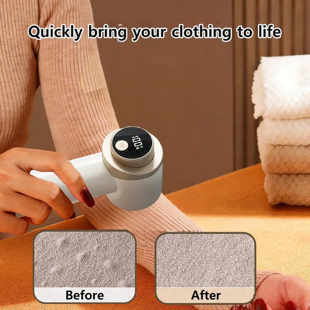 Rechargeable Electric Lint Remover For Clothing - Portable Fabric Shaver and Hair Ball Trimmer for Fluff Removal