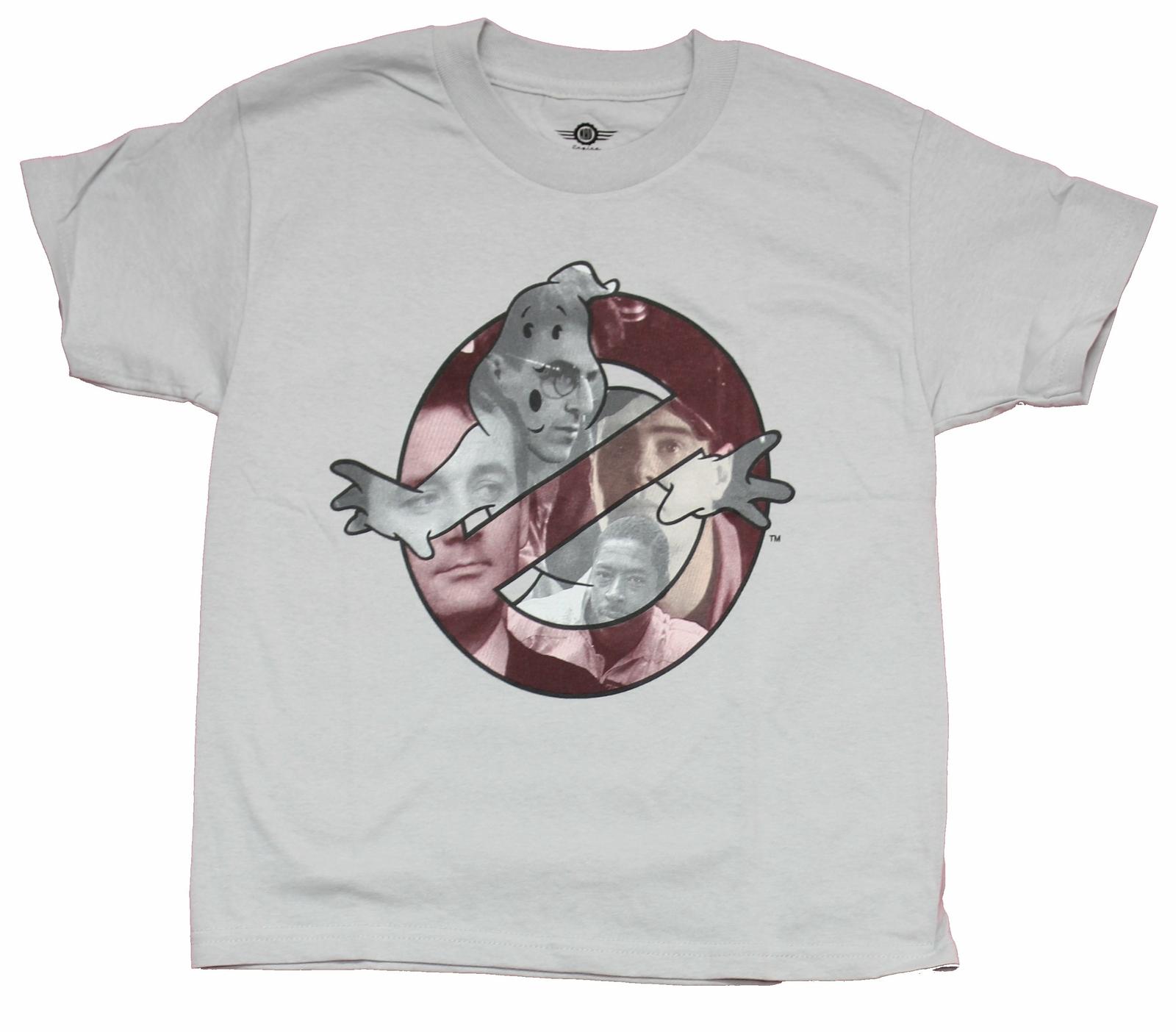 Ghostbusters Youth T-Shirt - No Ghost Logo & Original Team Collage S