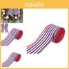 Vibrant 5 Yard American Flag Stripe Ribbon For Independence Day Party Decorations And Gift Wrapping