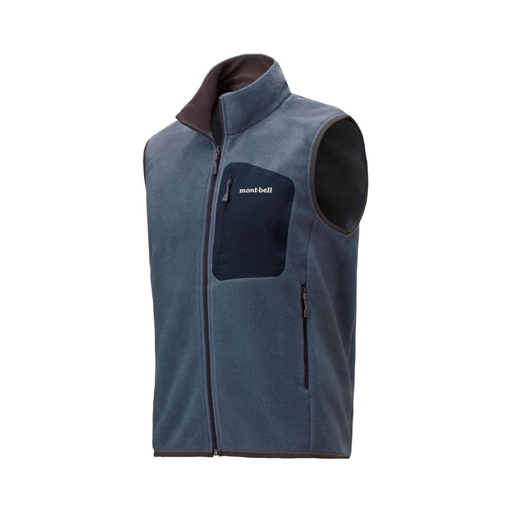 MONTBELL Warm Stand Up Collar Zipper Outdoor Sleeveless Vest Men's