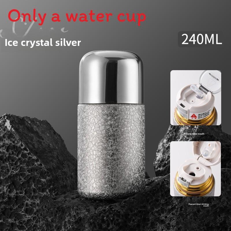 New Titanium Capsule Insulated Water Bottle 316 Stainless Steel Double Wall Tea Cup For Gifts And Outdoor