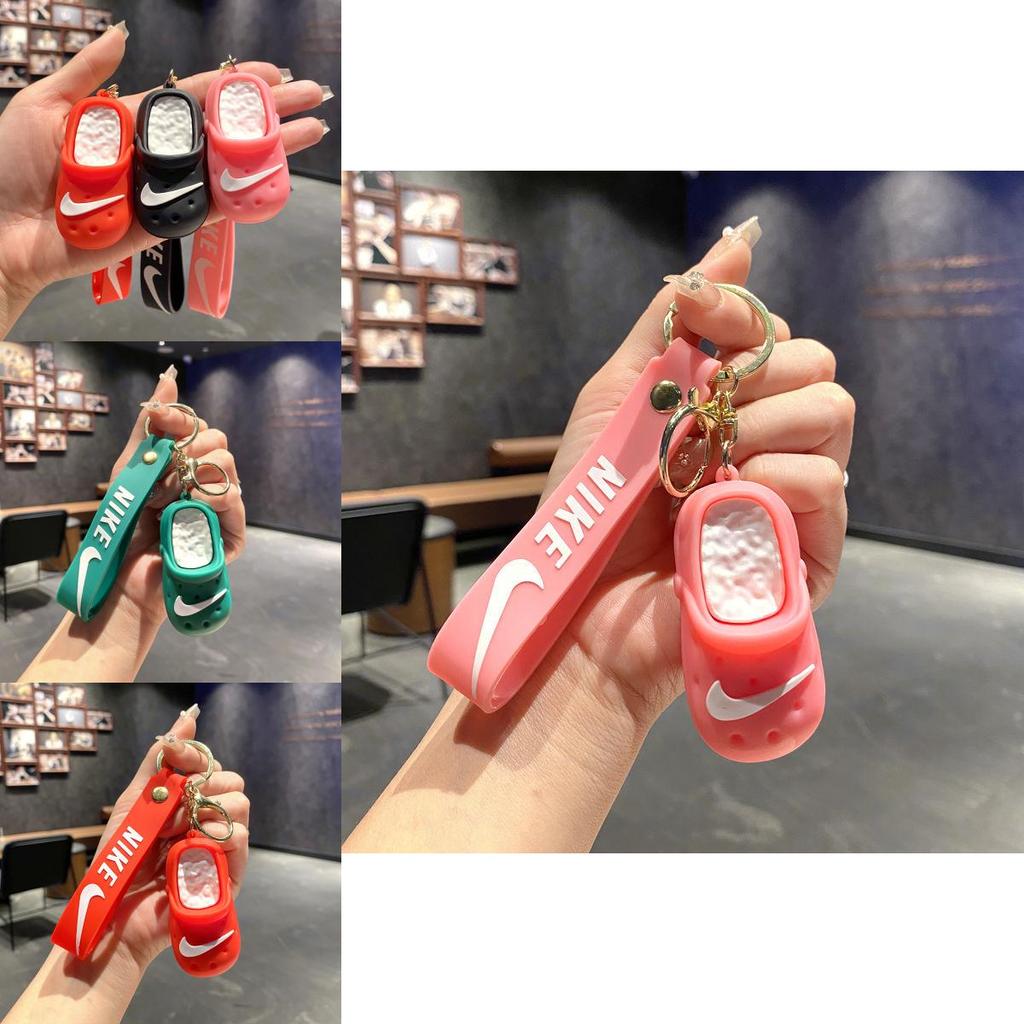 Multi Color Simulation Mini Slipper Pendant Keychain For Gift And Decoration