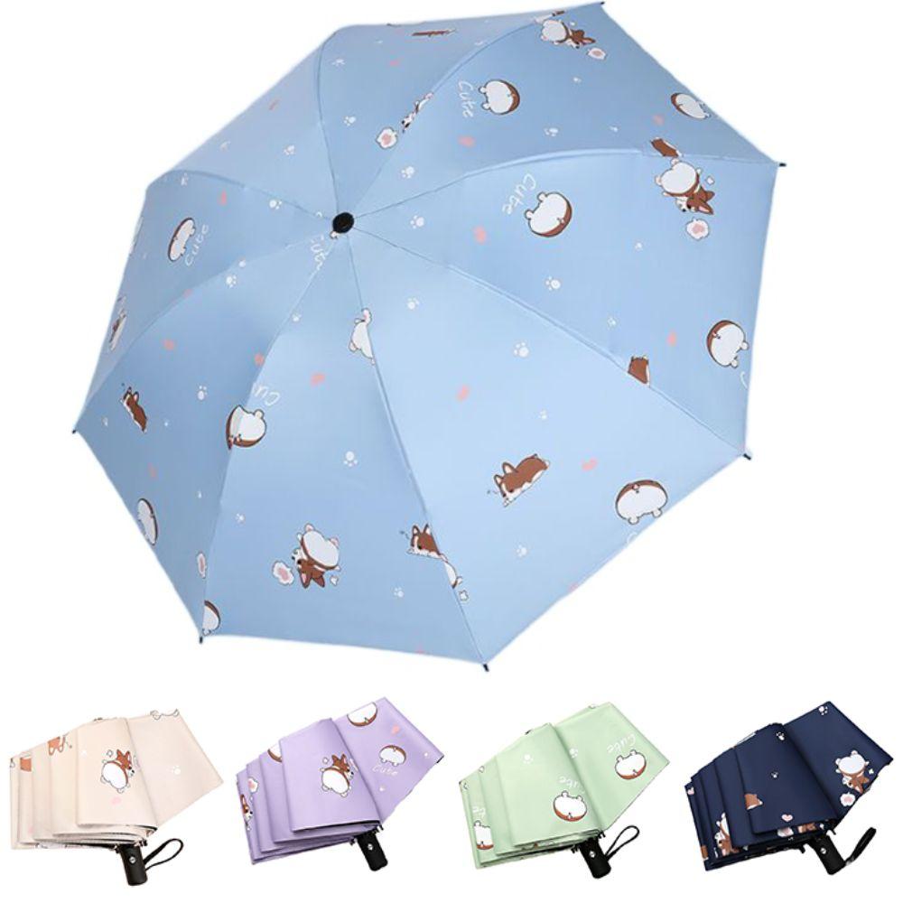 8 Fold Automatic Umbrella Rain Proof UV Protection Sun Umbrella Dual Use Protection Thickened Pocket Parasol Outdoor Use