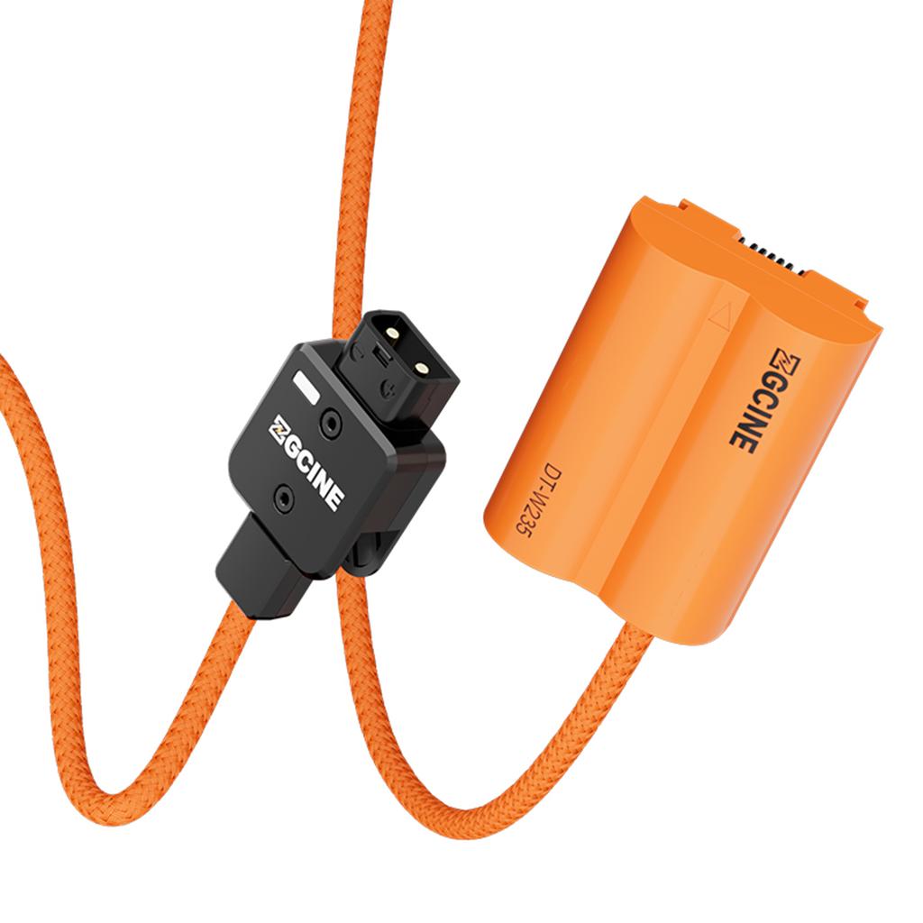 ZGCINE NP-W235 Dummy Battery with D-Tap Connector Power Cable 60cm Long D-Tap to NP-W235 Dummy