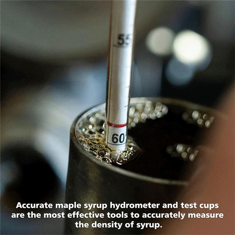 ABBP-Maple Syrup Hydrometer Test Cup Kit Hydrometer For Maple Syrup Maple Syrup Supplies For Measures Sugar Content (as the picture,NONE)