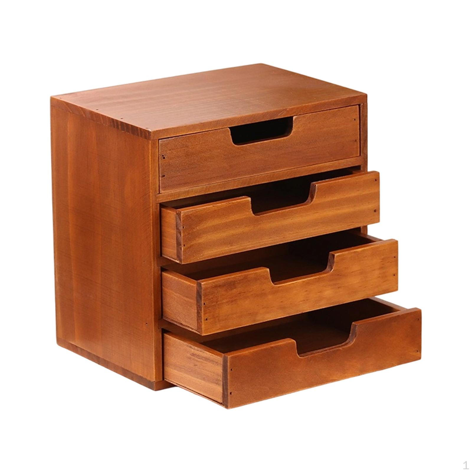 

Настільний органайзер з висувними ящиками, Настільні висувні ящики для зберігання, Дерев яна організація, Приладдя для дому та офісу, Коробка